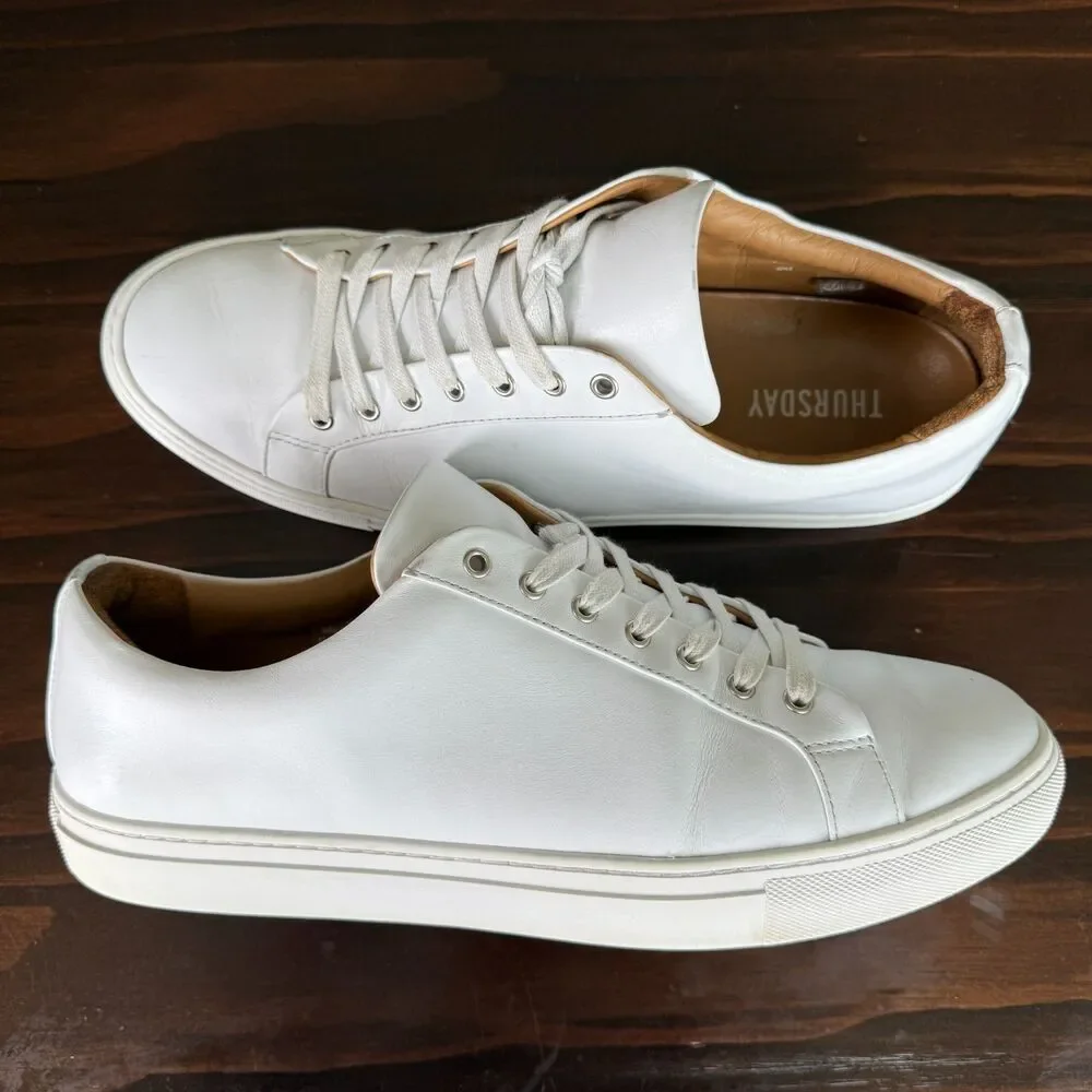 Thursday Boot Co. Everyday White Encore Minimalist low-Top Sneaker Men Size 12.5 - Picture 1 of 12